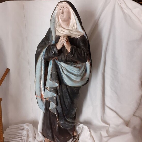 Sculpture, Madonna - 60 cm (1) - Ceramic - 19th century