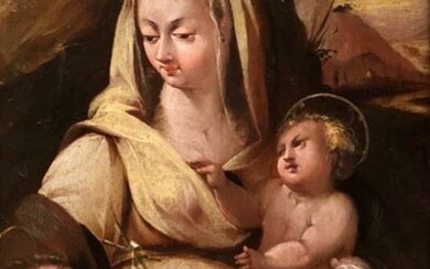 Scuola italiana del XVI secolo - Madonna con bambino e San Giovannino