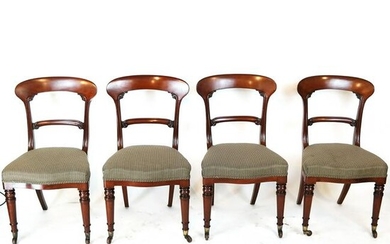 Set of 4 Mahogany Side Chairs