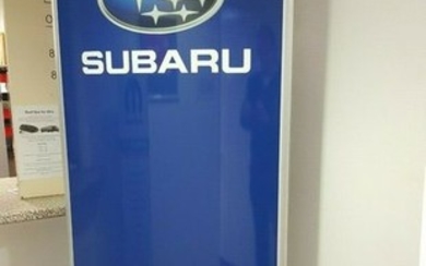 Sign - Subaru - Genuine Large Subaru Dealership Illuminated Advertising Sign Light Up WRX Impreza Forester - 1990-2000