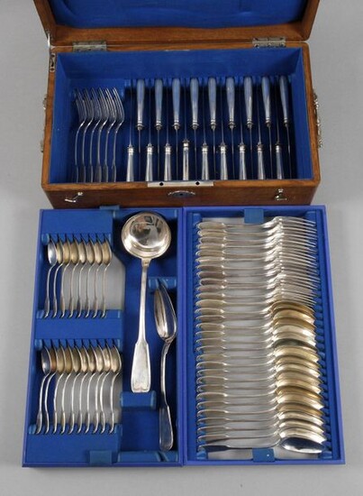 Silver cutlery tray "Augsburger Faden