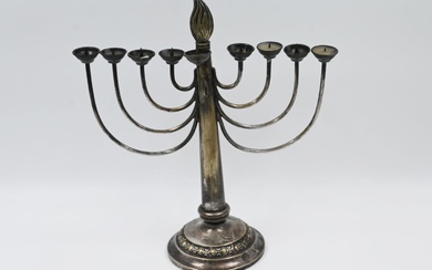 Silver plated menorah, WMF Silver-plated menorah, Germany, made by...