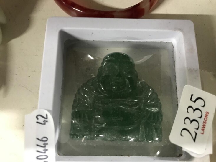Small Carved Jade Buddha
