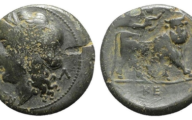 Southern Campania, Neapolis, c. 275-250 BC. Æ (20mm, 4.57g, 3h)....