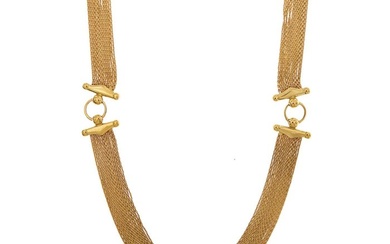 Statement necklace Yellow gold