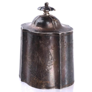 Sterling Silver Tea Box Canister