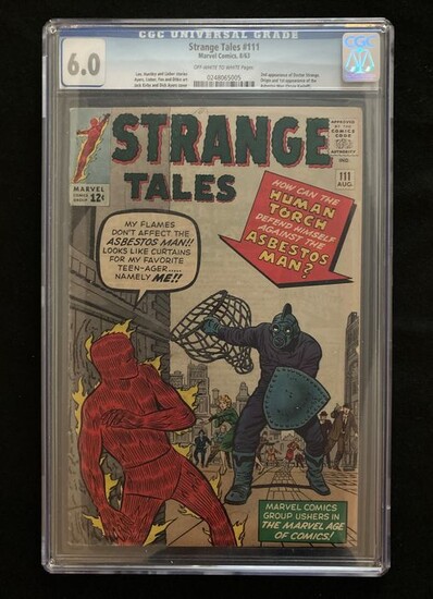 Strange Tales #111 - CGC 6.0 Graded - 2nd app of Doctor Strange / 1st app Baron Mordo - Softcover - First edition - (1963)