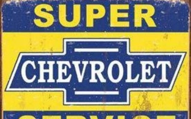 Super Chevy Service Metal Garage, Pub Bar Sign