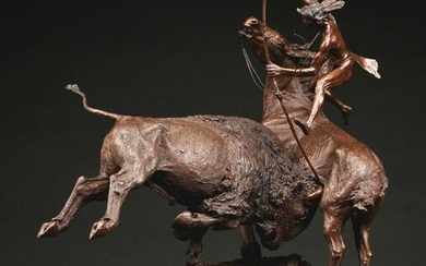 THE HIGH PRICE OF MEAT BRONZE BY JASPER D'AMBROSI (1926