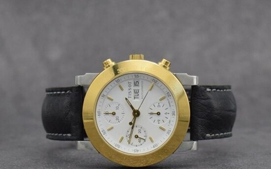 TISSOT gents chronograph in steel/gold plated