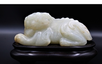 This exceptional artefact, crafted from rare white jade and ...