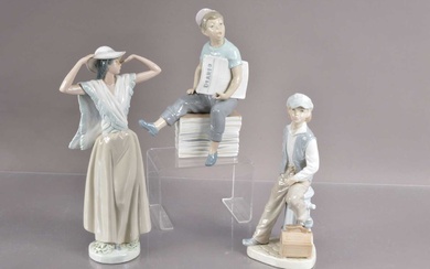 Three Nao by Lladro figurines