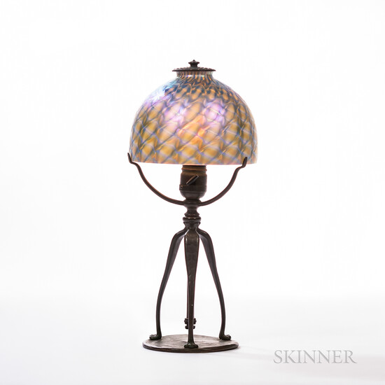 Tiffany Studios Table Lamp with Lundberg Studios Shade