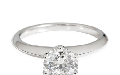 Tiffany & Co. Diamond Engagement Ring in Platinum F VS1 1.06 CTW
