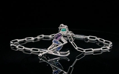 Tiffany & Co. Germany Platinum Ski Charm Bracelet