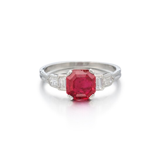 Tiffany & Co. Ruby and Diamond Ring