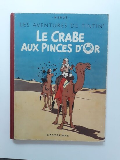 Tintin T9 - Le crabe aux pinces d’or (A18) - C - N&B grande image- Reprint - (1942)