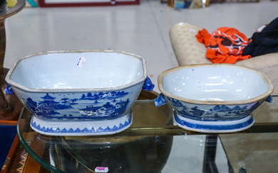Two Chinese Canton Porcelain Tureens