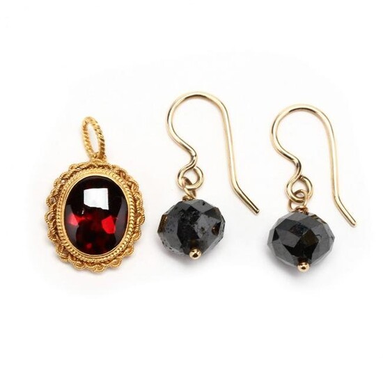 Two Gem-Set Jewelry Items