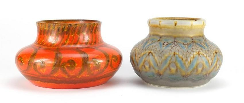 Two Pilkington's Royal Lancastrian vases by Gladys