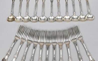 Two Sets of American Sterling Silver Flatware