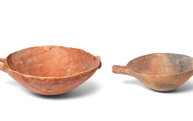Two large Cypriot plain red polished ware bowls