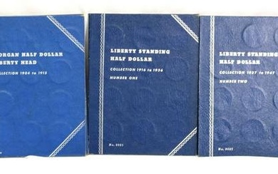 US SILVER HALF DOLLAR COLLECTIONS IN WHITMAN BOOKS