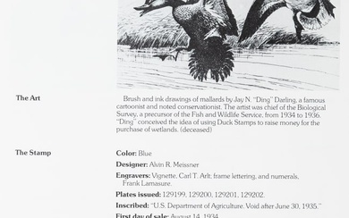 United States Duck Stamp Collection