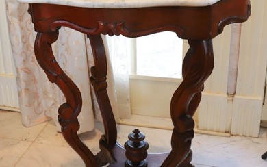VICTORIAN MARBLE TOP TABLE