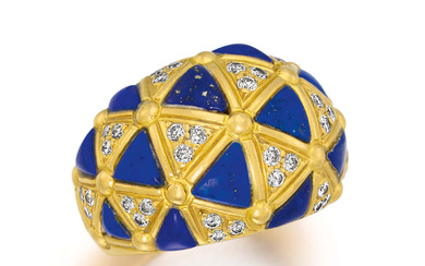 Van Cleef & Arpels | Crowned-Lapis-Lazuli-Diamond-Ring