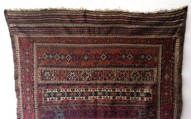 Verneh and soumack, kilim type 175 x 330 cm - Wool on Wool - Early 19th century