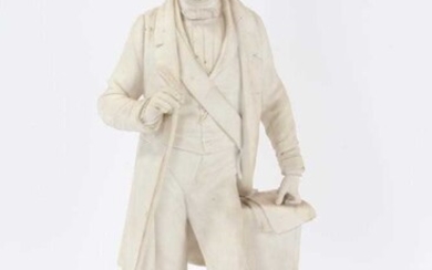 Victorian Parian ware figure of Palmerston