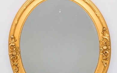 Victorian Style Giltwood Oval Mirror