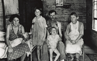 WALKER EVANS (1903-1975) Sharecropper Bud Fields and His Family at Home, Hale County,...