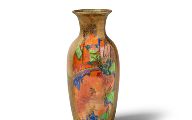 WEDGWOOD Fairyland Vase with Flared Rim 1915-1931 designed by Daisy...