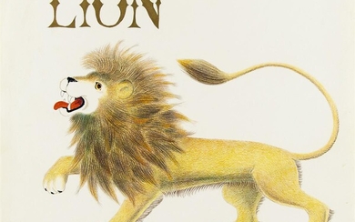 WILLIAM PÈNE DU BOIS. "Lion." Story illustration for Lion by William Pène du...