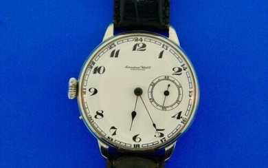 WOW IWC Schaffhausen Converted Steel Pocket Watch w