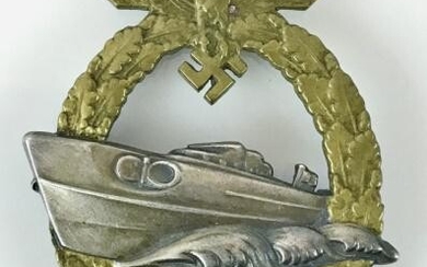 WW2 Kriegsmarine E Boat Badge, Type 2, Schwerin