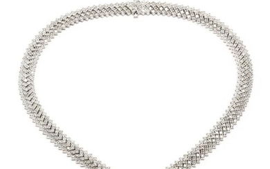 White Gold and Diamond Necklace