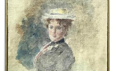 Woman with hat, Late 19th century