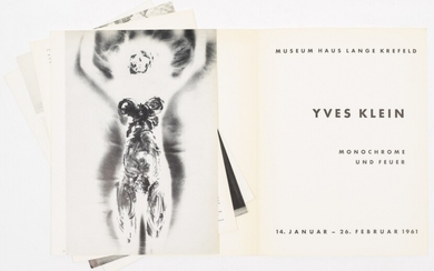 Yves Klein, Monochrome und Feuer