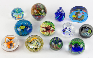 (lot of 12) Paperweight group