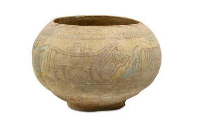 A LARGE POLYCHROME INDUS VALLEY BOWL