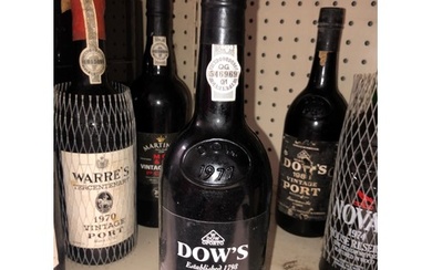 1 bottle of 1977 Dow Vintage Port, Portugal. Stored in a tem...