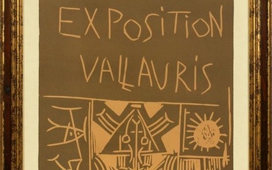 PABLO PICASSO LINOCUT EXPOSITION VALLARURIS 1961