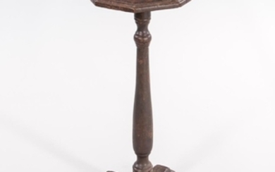 Spanish Brown-painted Octagonal Cross-base Stand