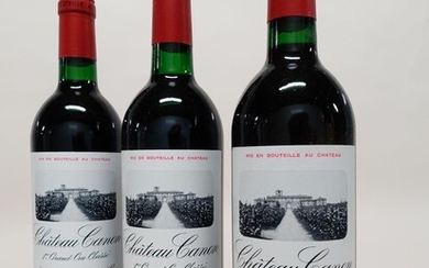 12 bouteilles CHÂTEAU CANON 1987 1er GCC (B) Saint Emilion (4 légèrement bas