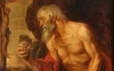 Anthony Van Dyck, circle of - Saint Jerome