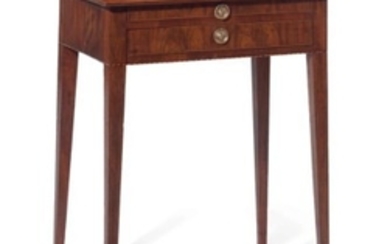 A FEDERAL INLAID MAHOGANY SIDE TABLE, PROBABLY PORTSMOUTH, NEW HAMPSHIRE, 1790-1810