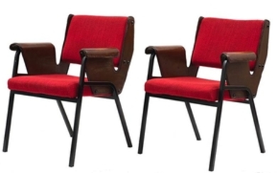 GUSTAVO PULITZER - ARTFLEX Pair of “Albenga” type armchairs with...